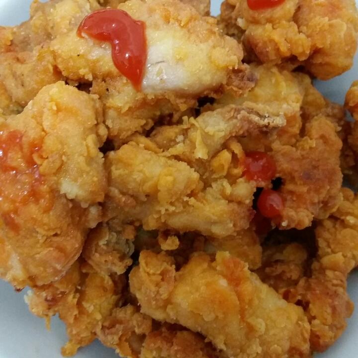 空气炸锅の速冻鸡米花