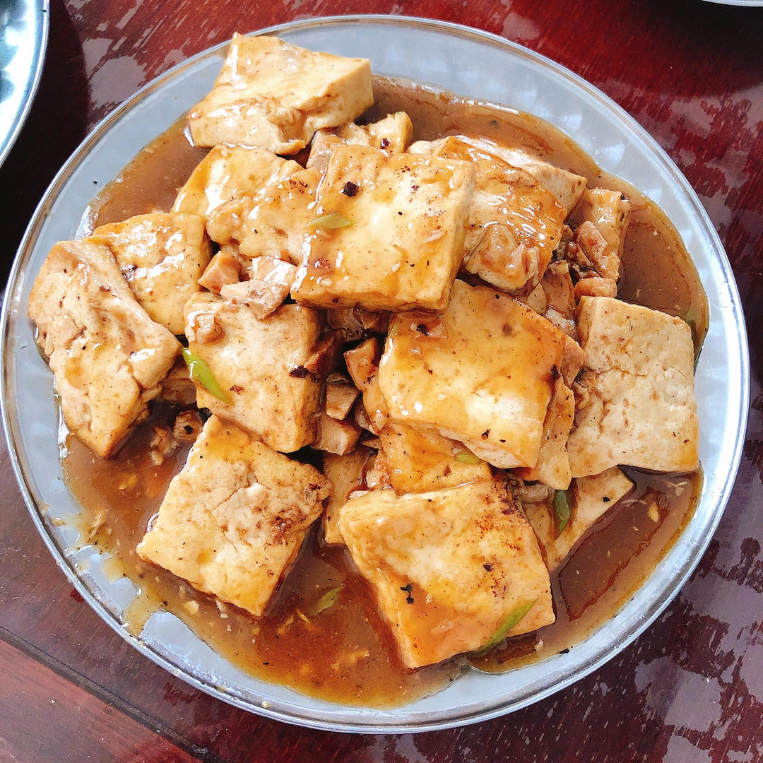 家常葱烧豆腐