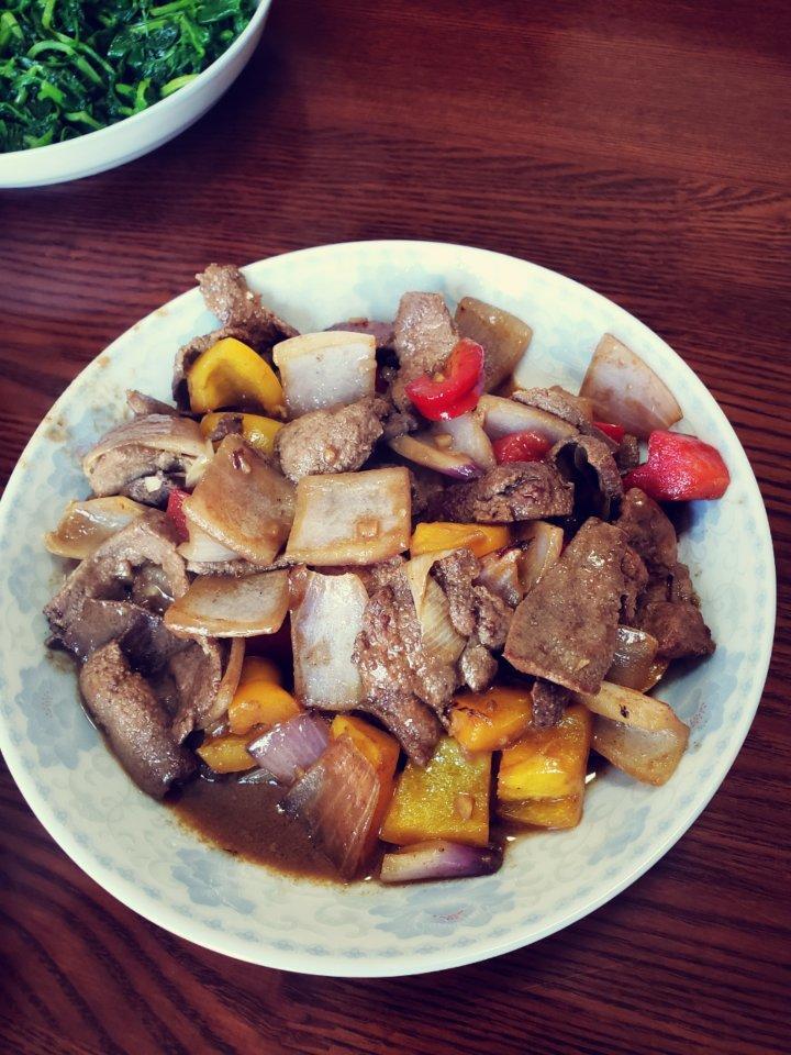 爽滑鲜嫩的【爆炒猪肝】不柴不粉无腥味！