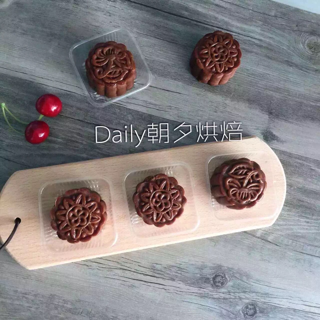 巧克力椰蓉月饼（黑白配）