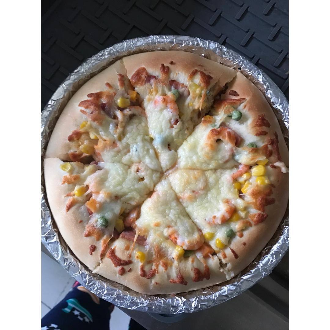 芝心鸡肉虾仁披萨