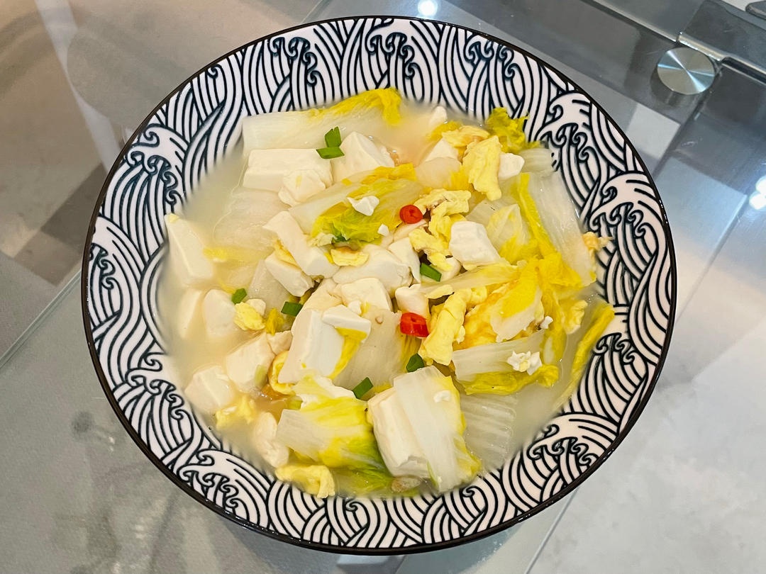 白菜豆腐汤