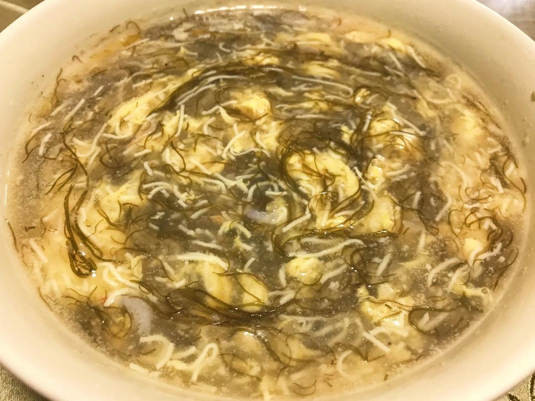 发菜香菇虾仁汤