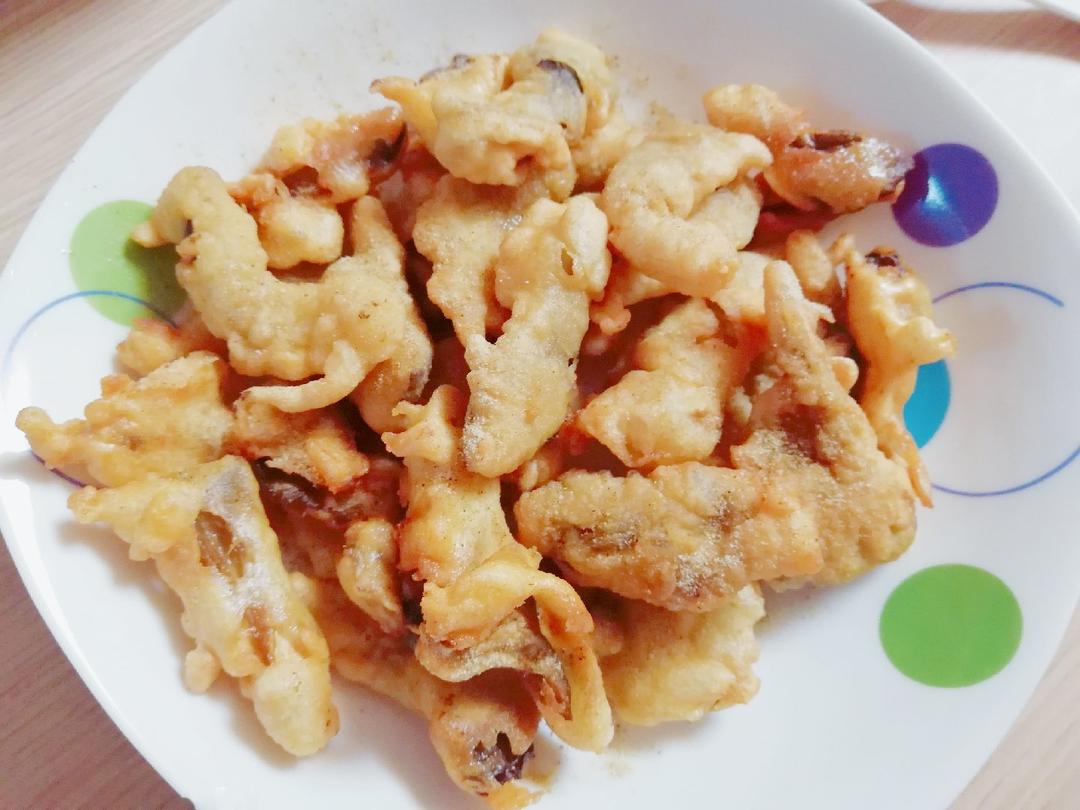 薇薇妈妈k802019-09-21油炸秀珍菇简单干脆的油炸平菇小零食(重庆