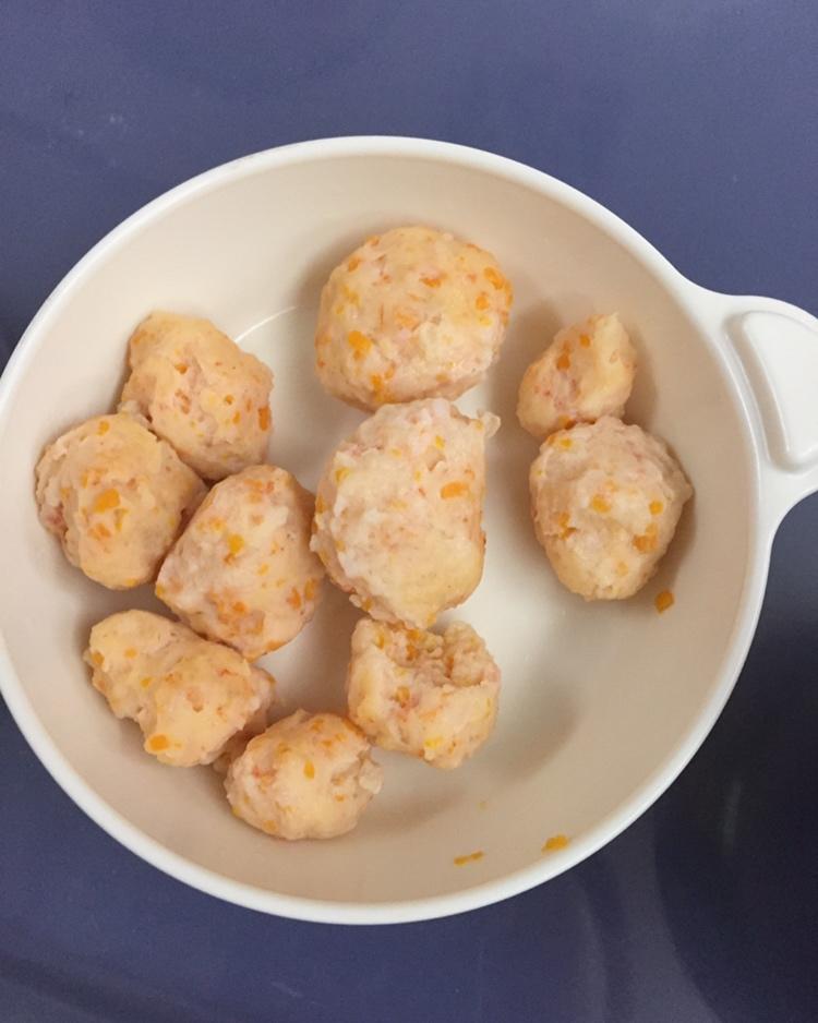 宝宝辅食--猪肉蔬菜虾丸（适合7个月+） 手指食物