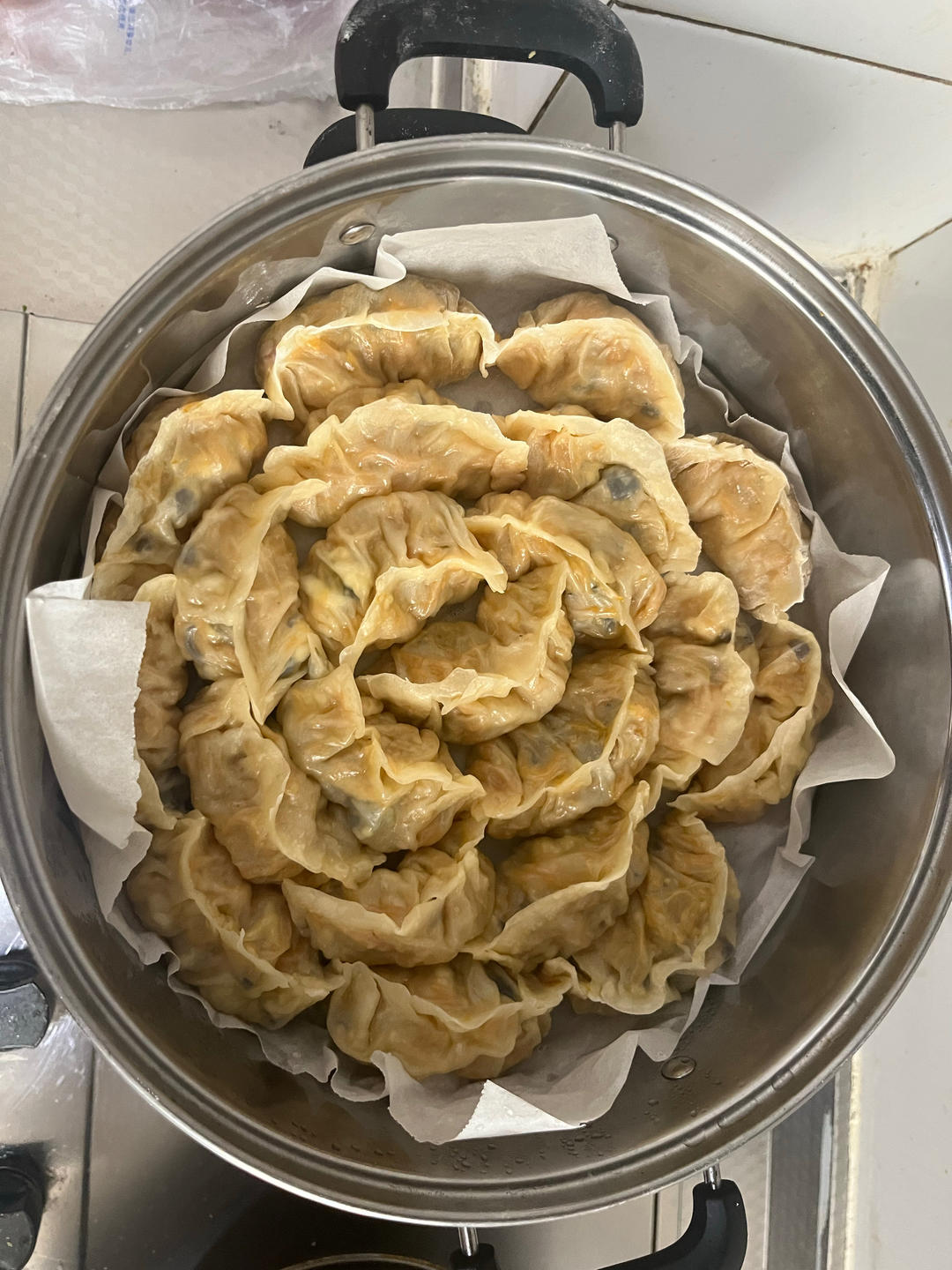 北瓜鸡蛋馅包子