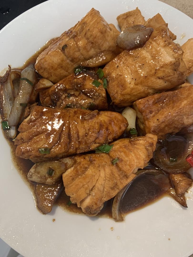 极品红烧三文鱼