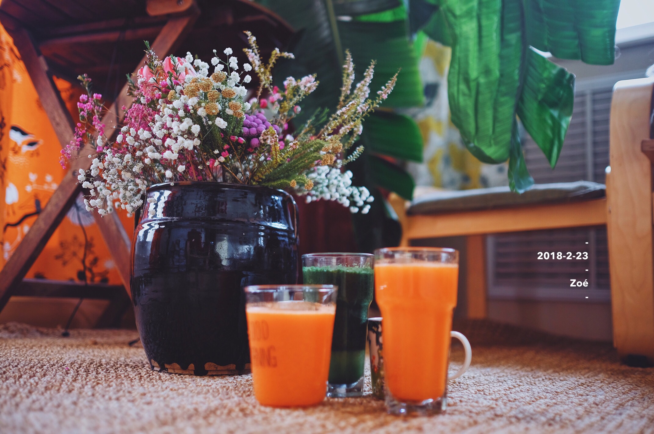 冷榨胡萝卜橙汁🍊🥕和苹果菠菜汁🍃🍎🍐的做法
