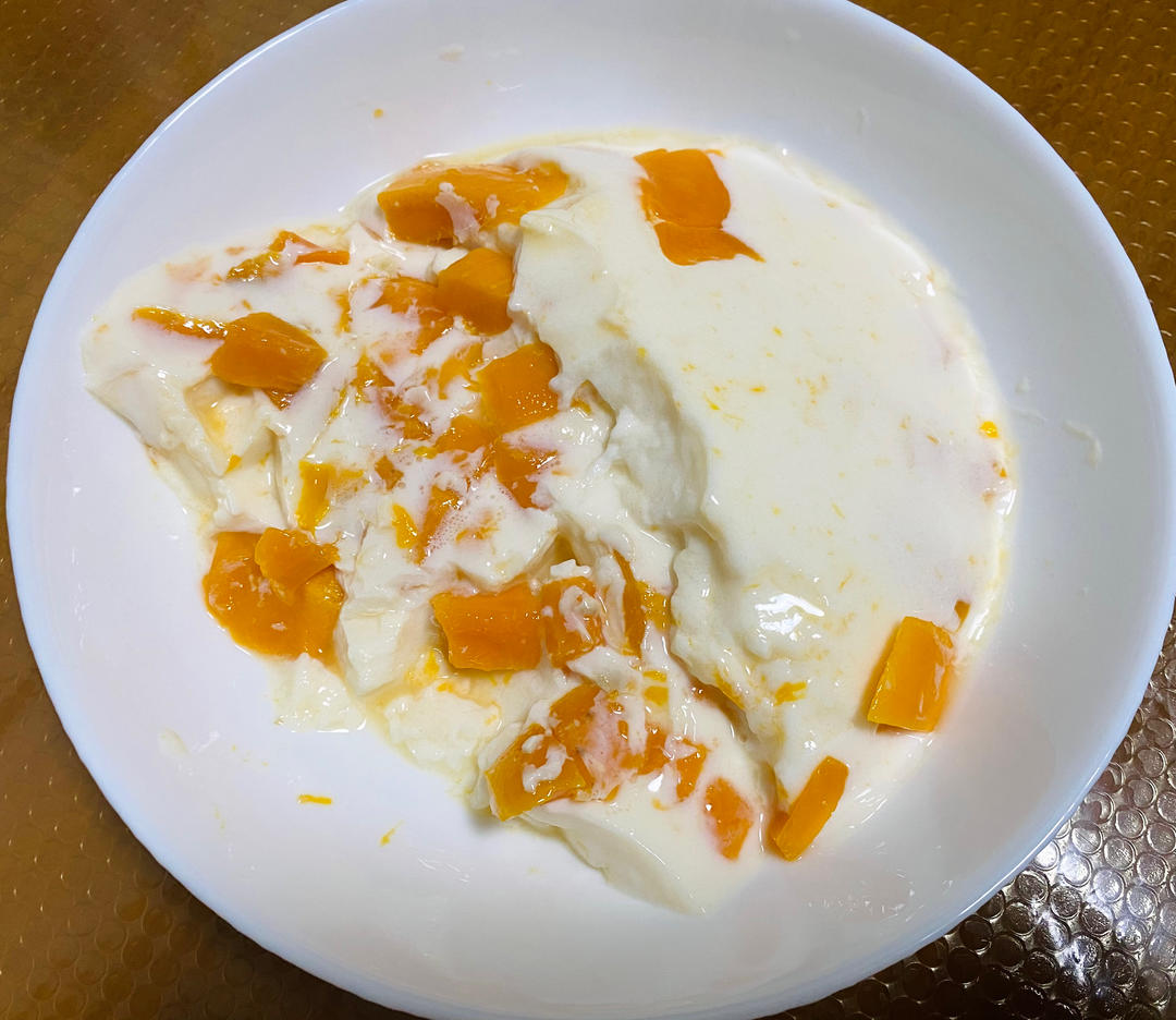 夏日必备小甜品🥭芒果布丁🍮超简单「学不会你来打我」