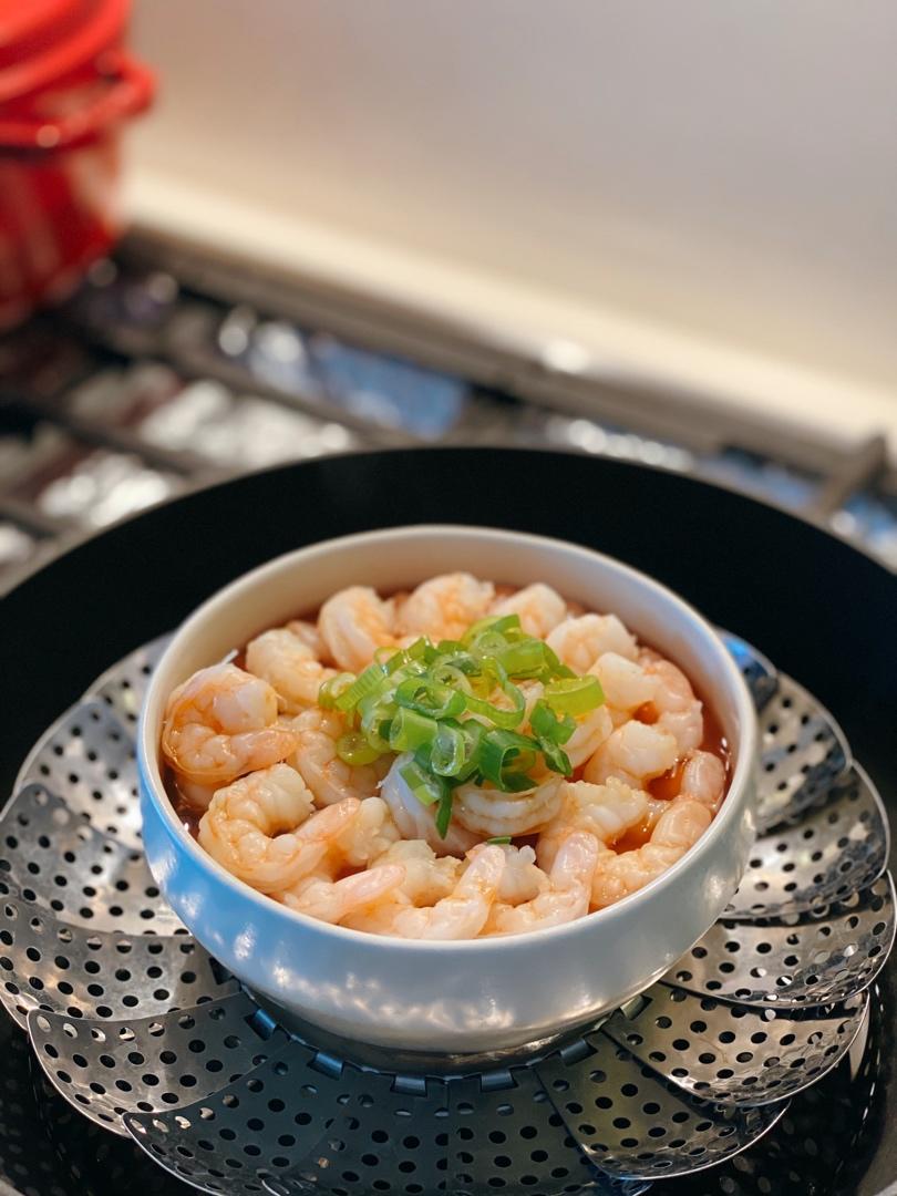 滑嫩的虾仁蛋羹