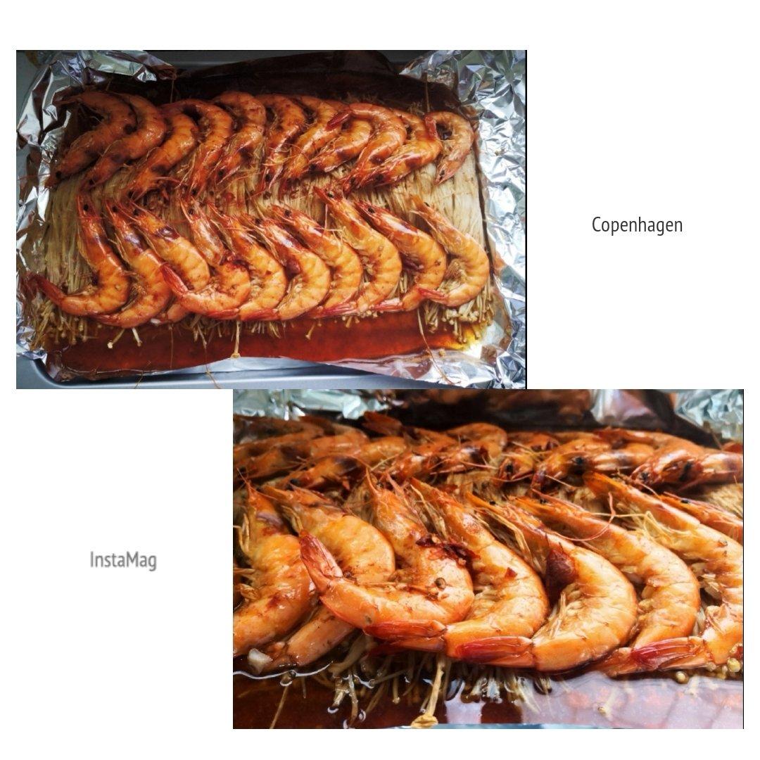 蒜蓉金针菇烤虾（烤箱）