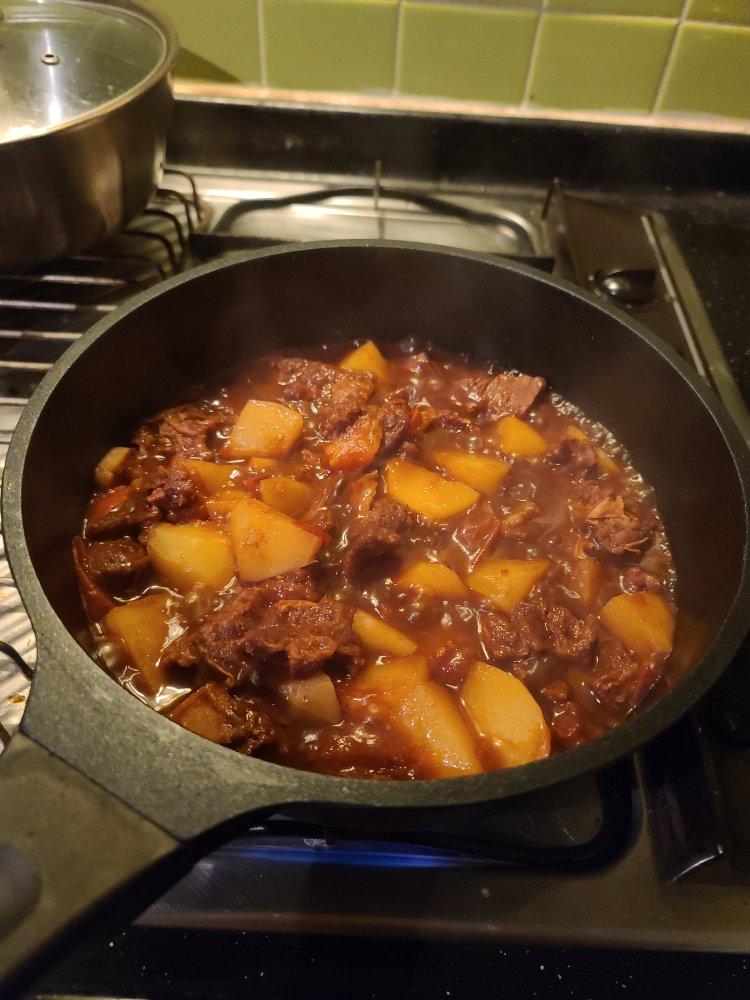 西红柿土豆炖牛肉