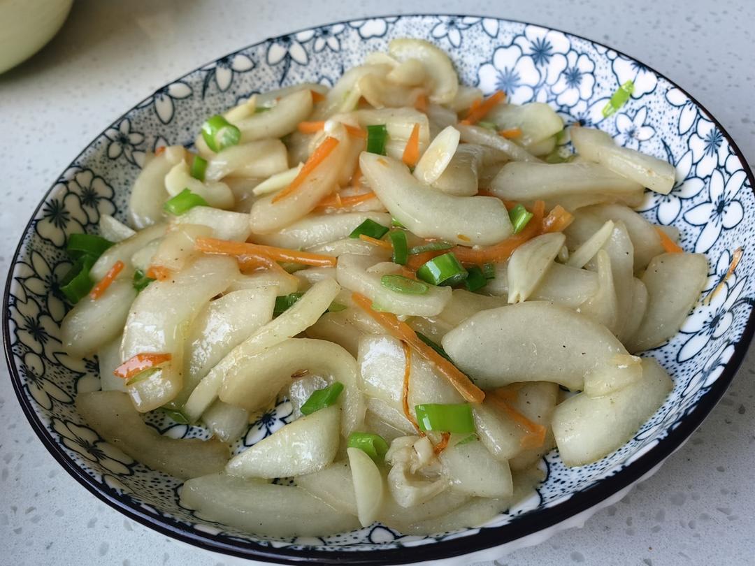 家常炒老黄瓜
