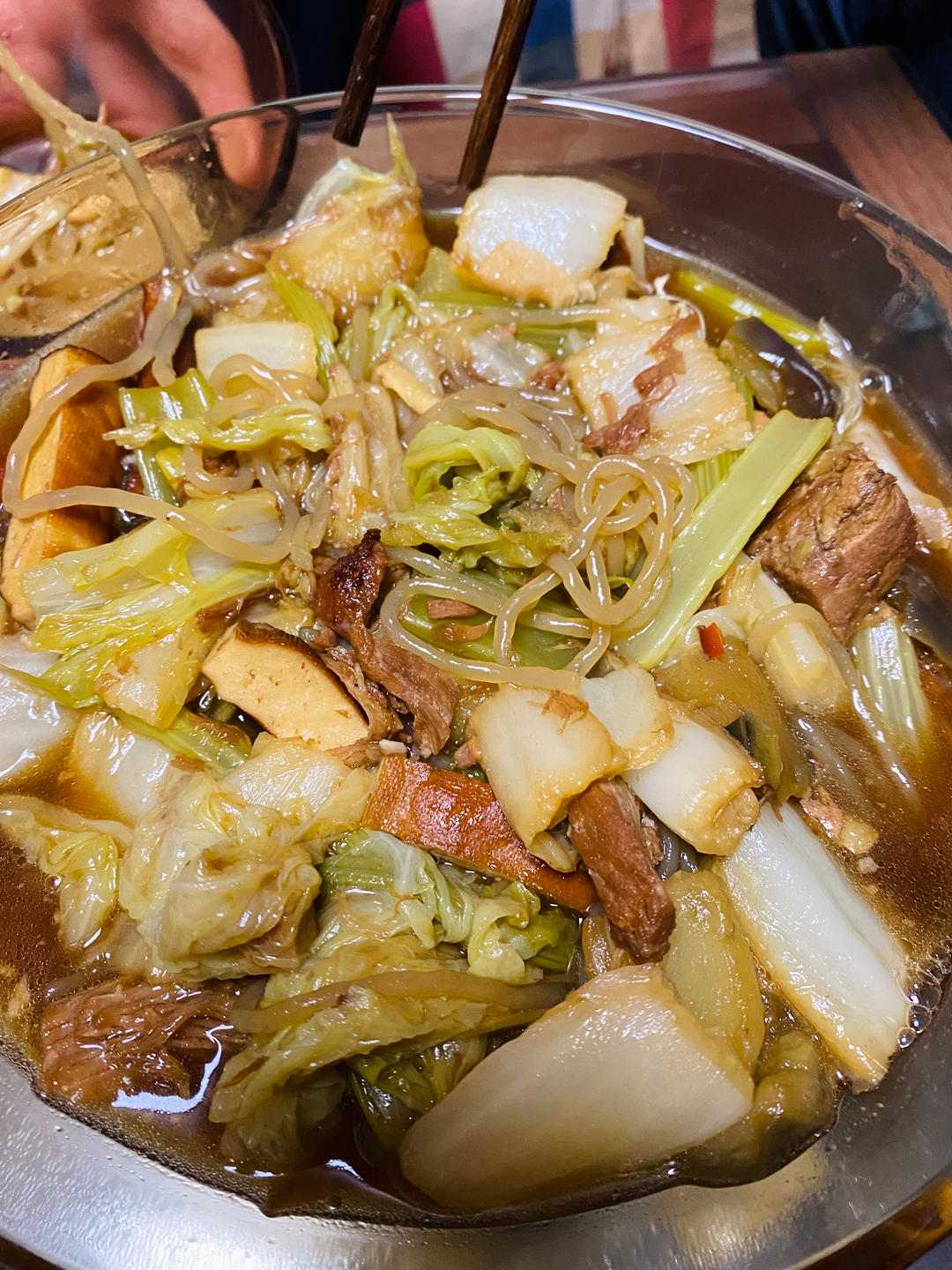 大白菜炖红烧肉罐头