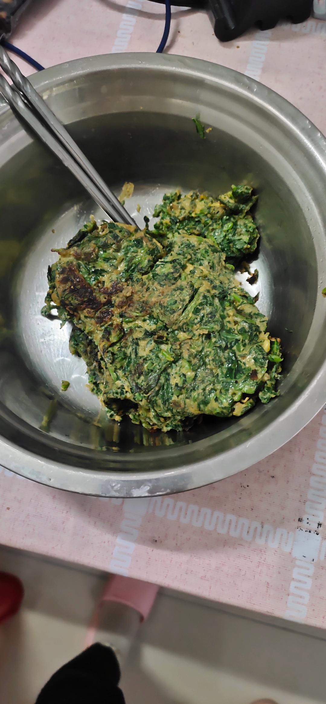 艾草煎鸡蛋