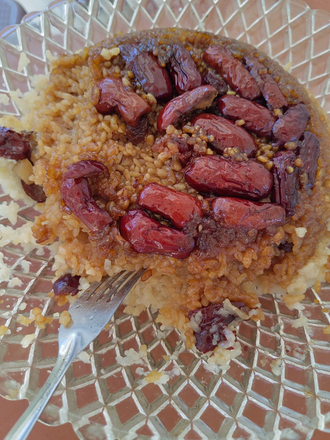 红糖糯米饭（不放猪油的八宝饭）
