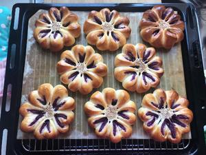 花朵紫薯面包的做法 步骤11