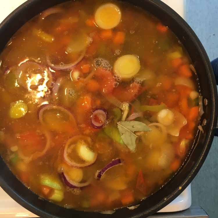 蔬菜高汤版鸡汤的做法 步骤7