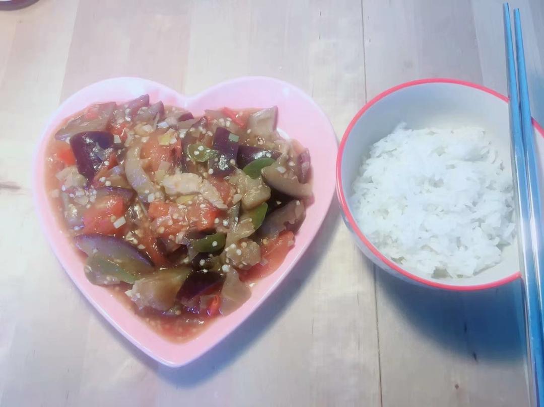 西红柿烧茄子