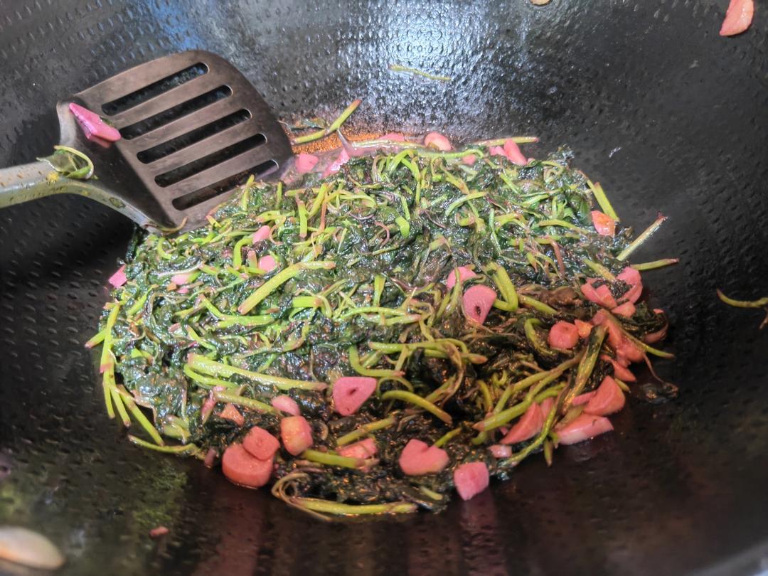 清炒苋菜【粉红的回忆】