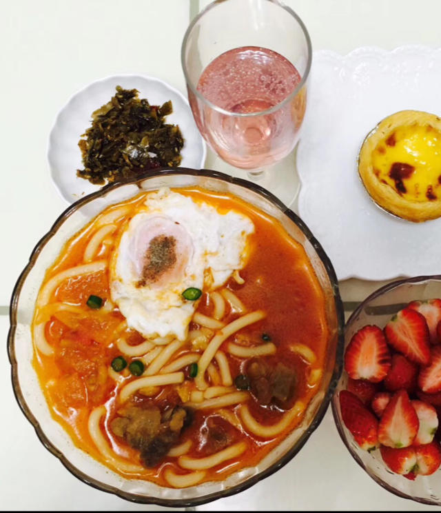 味千番茄芝士乌冬面