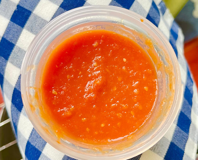 无添加婴儿辅食番茄酱超级简单健康减脂酱汁的做法
