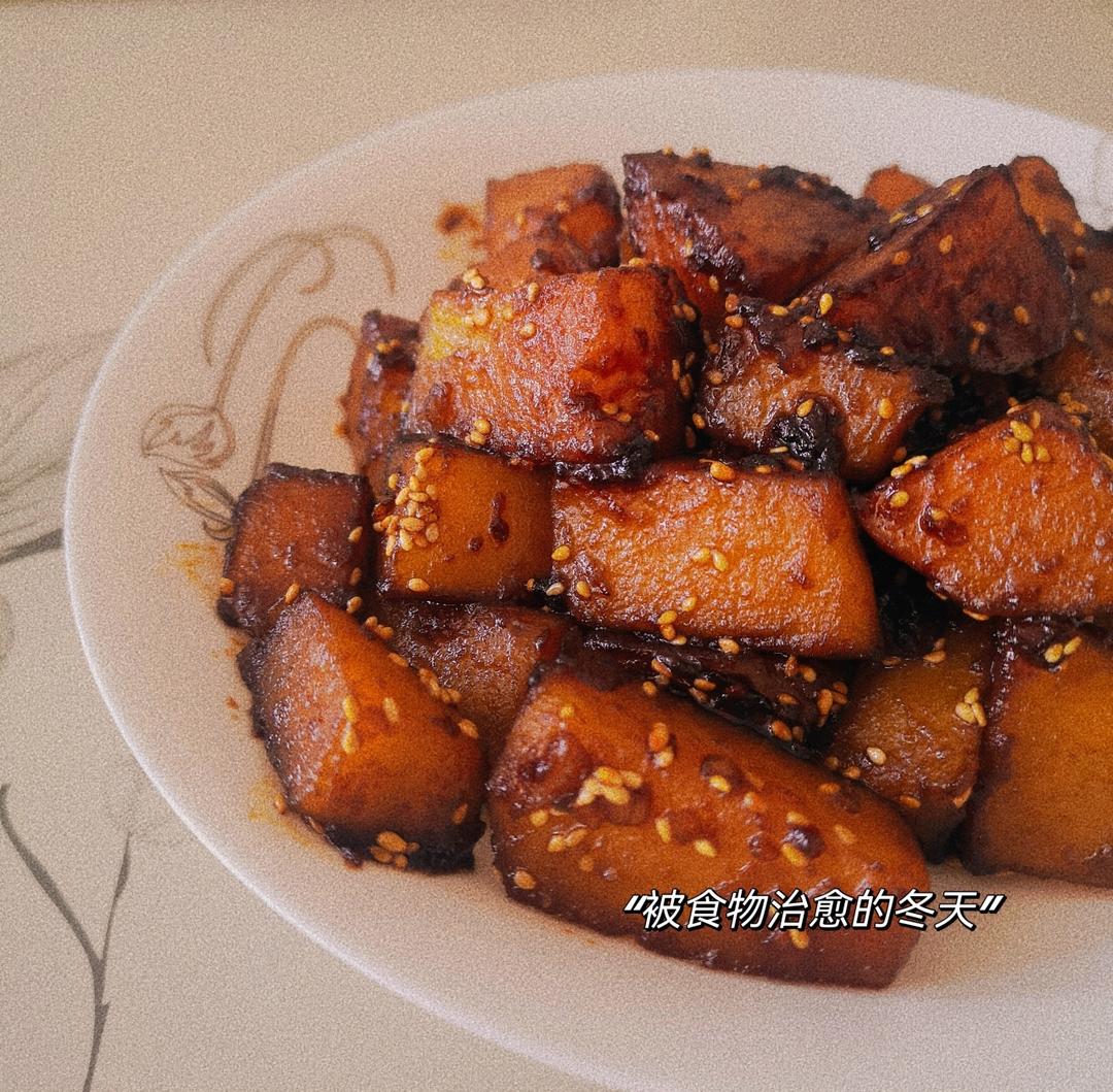 可乐土豆￨盘子都舔干净了