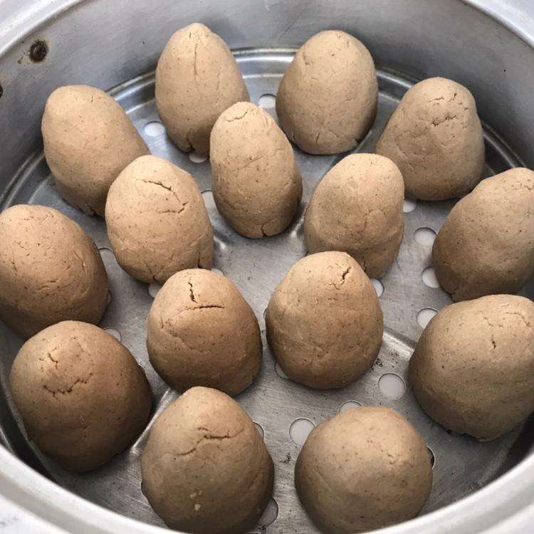 純紅薯面窩窩頭(簡單易做小時候的味道)的做法 步驟4