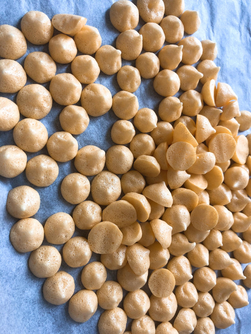 只有鸡蛋和奶粉的全蛋溶豆