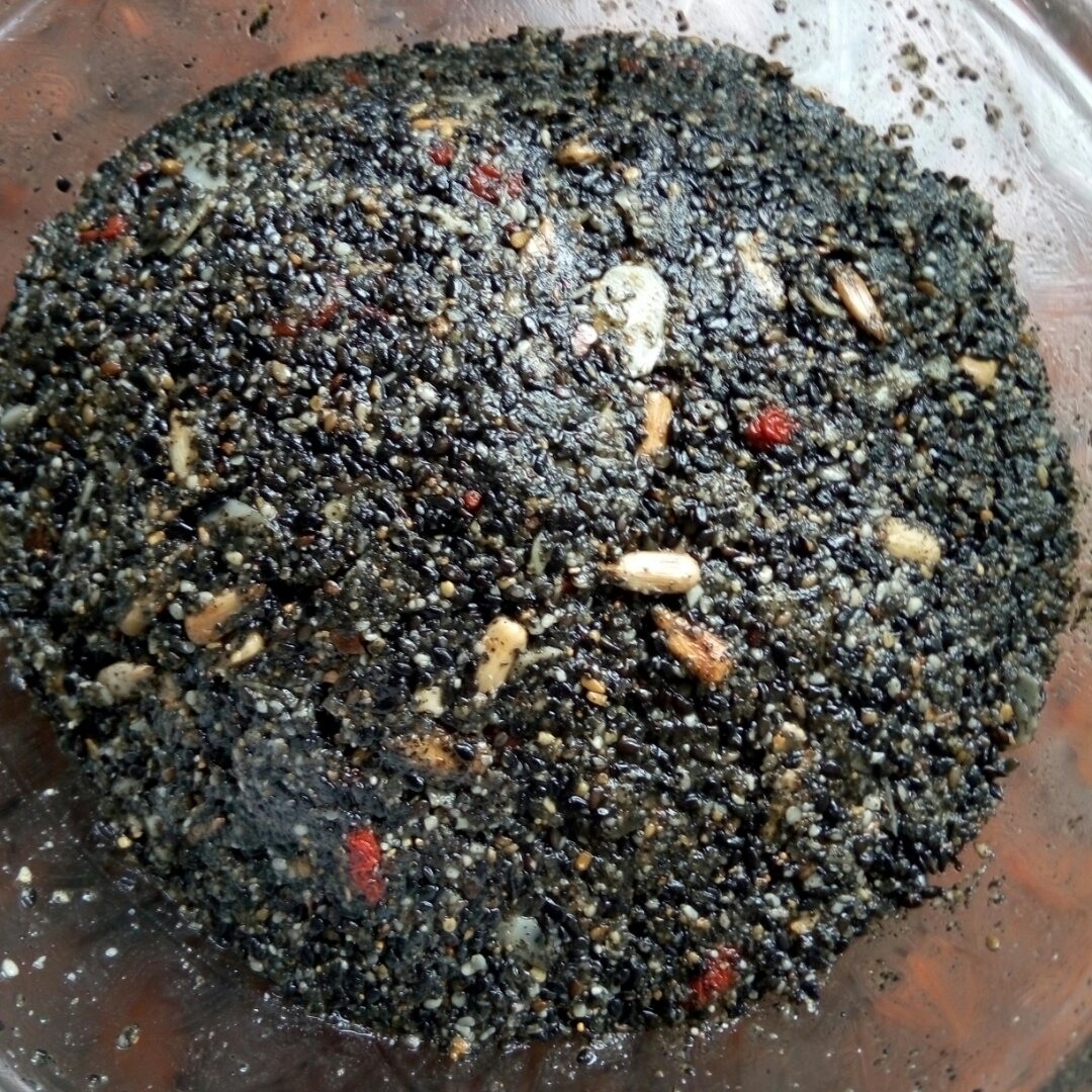 sharon蓝9911做的麻蓉馅儿黑芝麻馅植物油健康简单版面包馅汤圆馅包子