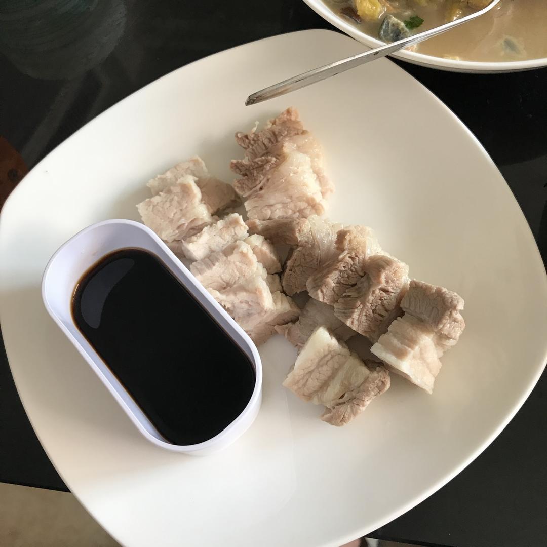 夏日白切五花肉两吃