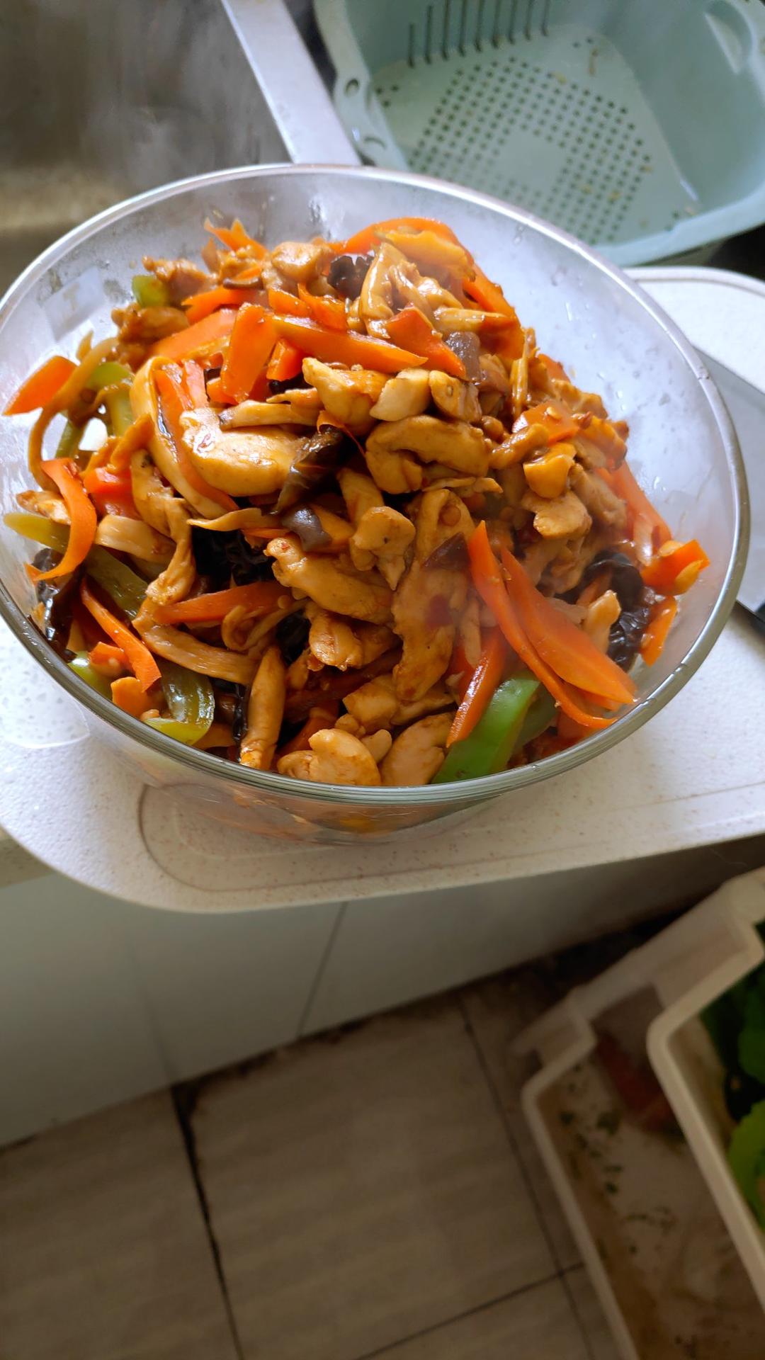 杏鲍菇的鱼香肉丝￨不放一滴水