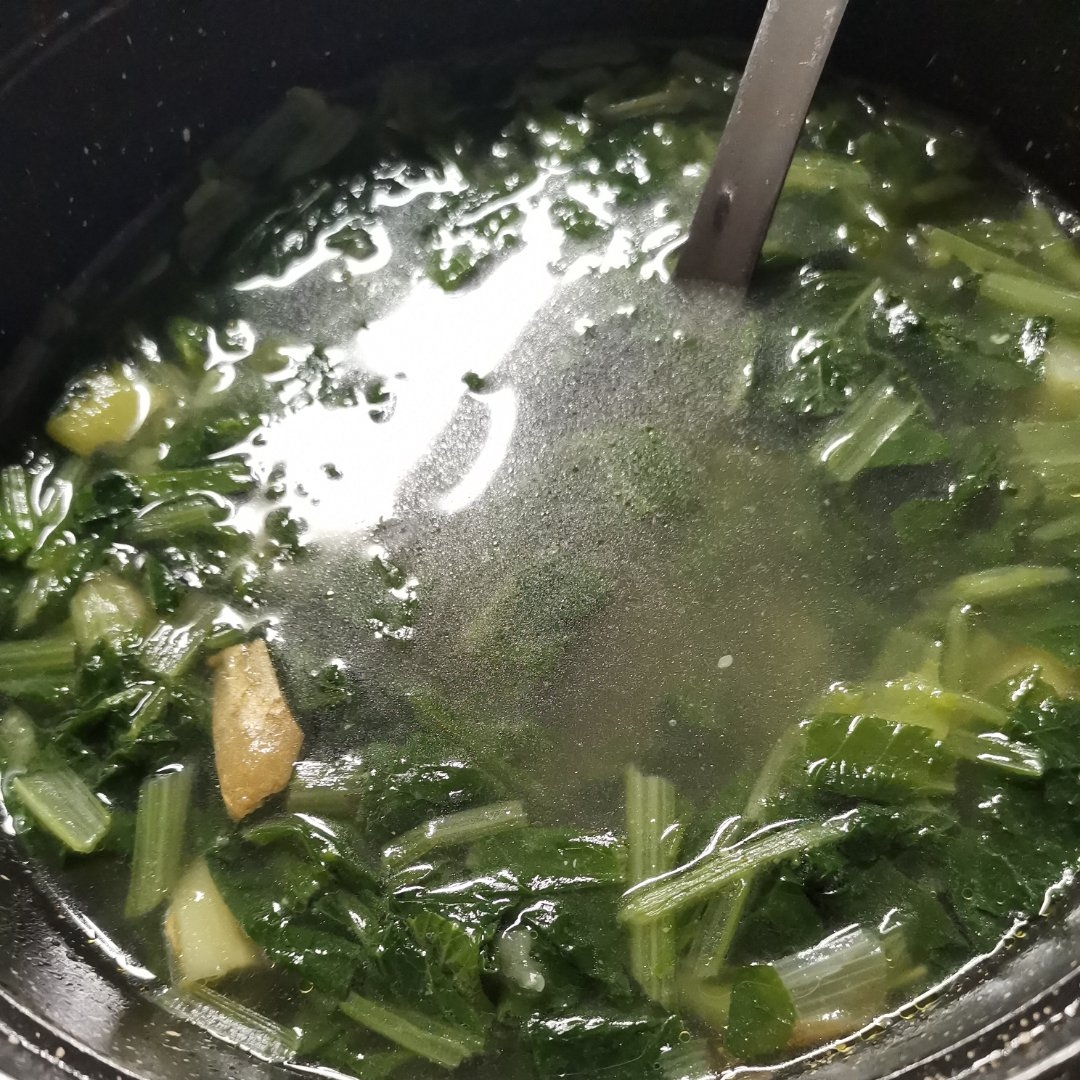 清肠理胃小白菜土豆汤