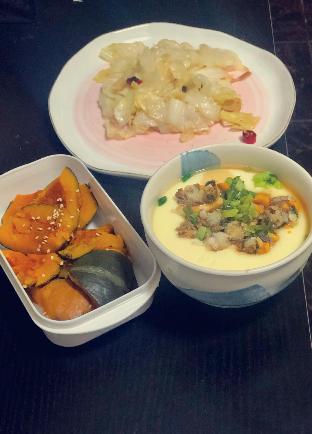 扇贝海鲜蒸蛋