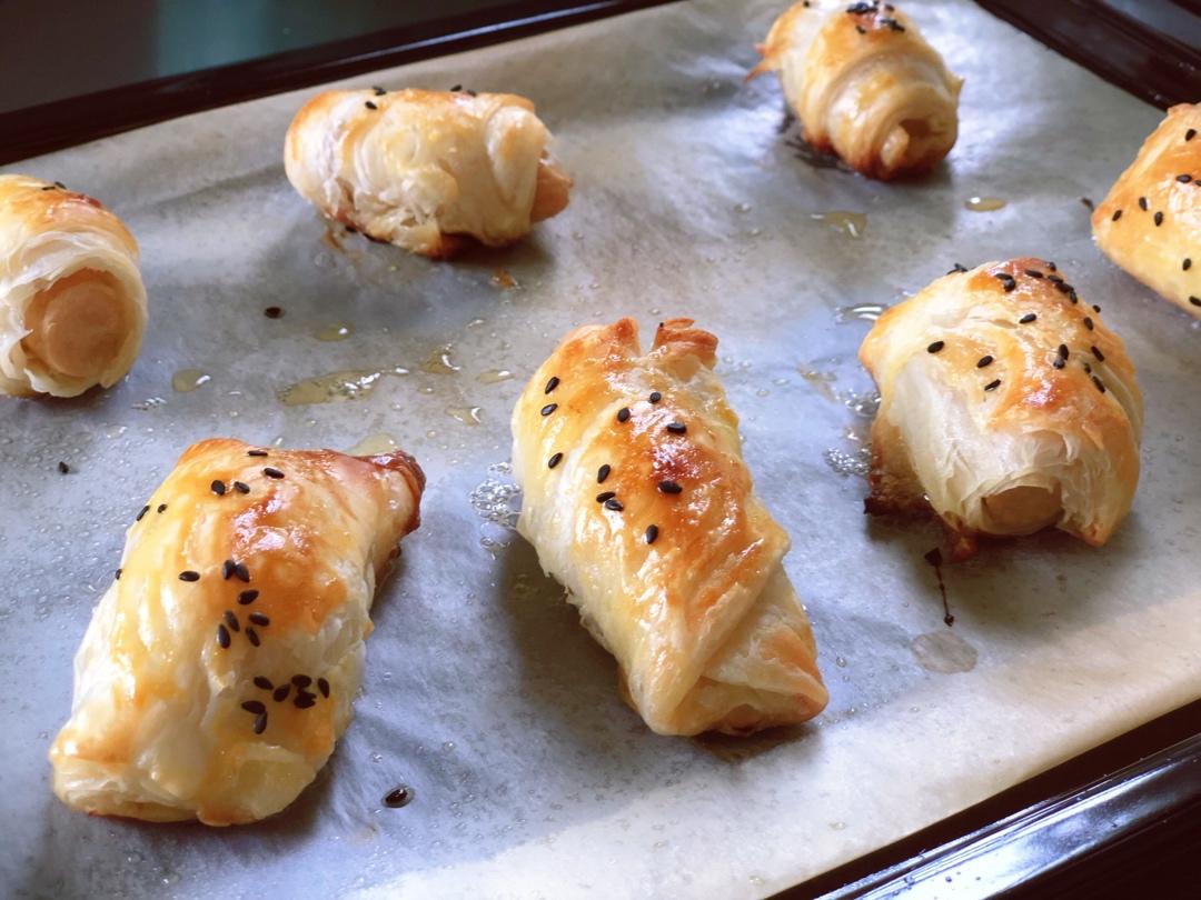 香肠可颂🥐（手抓饼版）