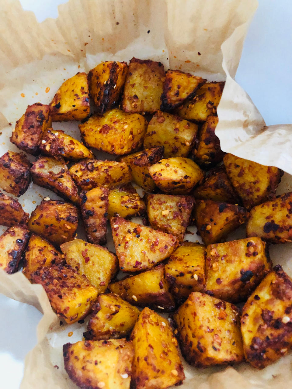 空气炸锅版烤薯角（烤土豆）