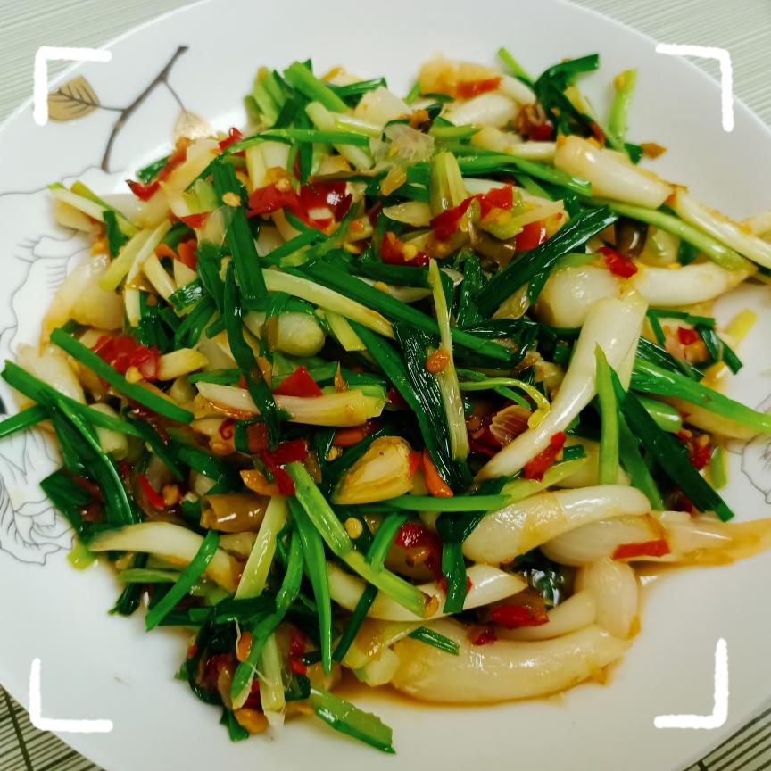 剁辣椒炒野葱（藠头）