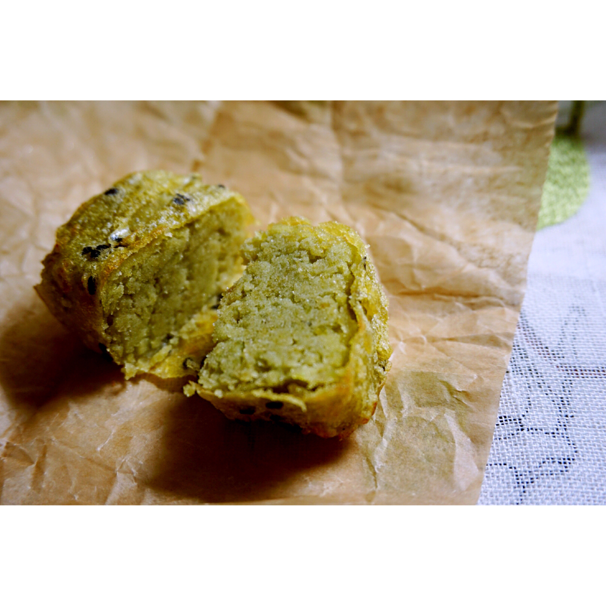 绿豆沙小软饼