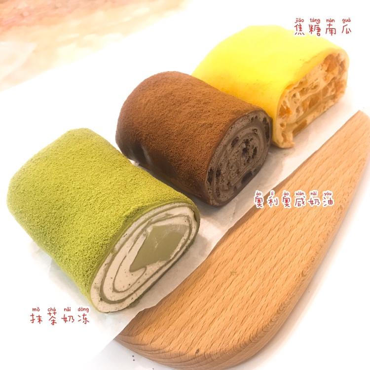 抹茶奶冻毛巾卷【曼食慢语】