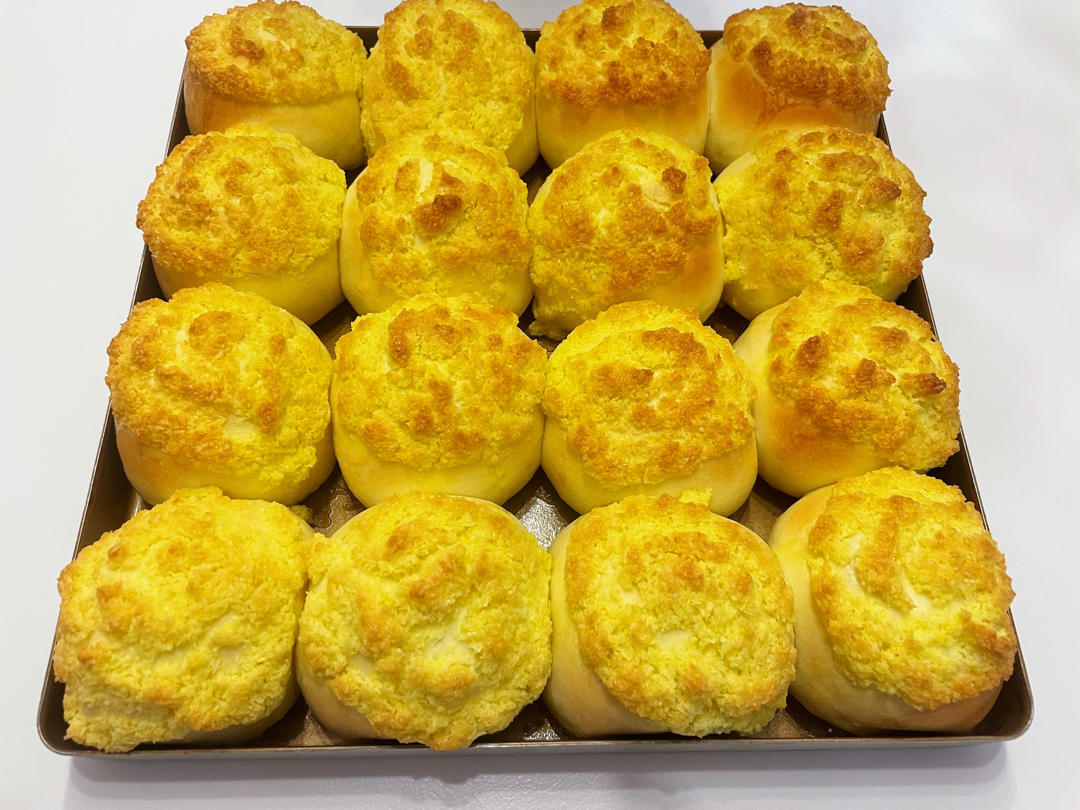 椰蓉酱面包（一次发酵，手残党福音）