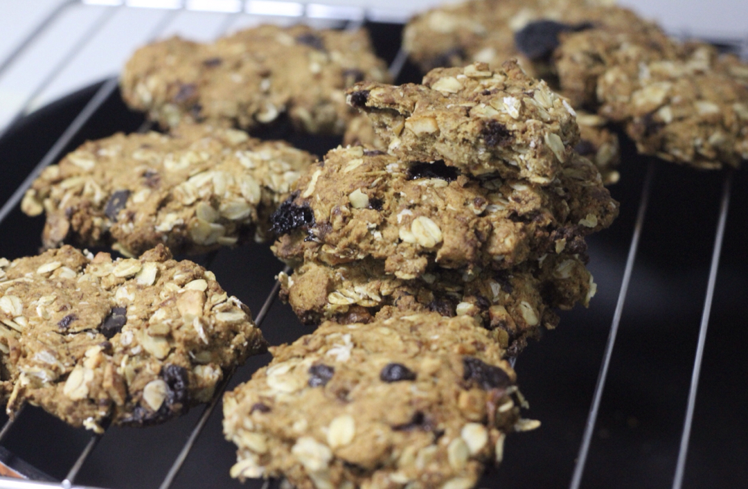 香蕉核桃巧克力全麦软饼干- Banana Walnut Chocolate Chunk Cookies