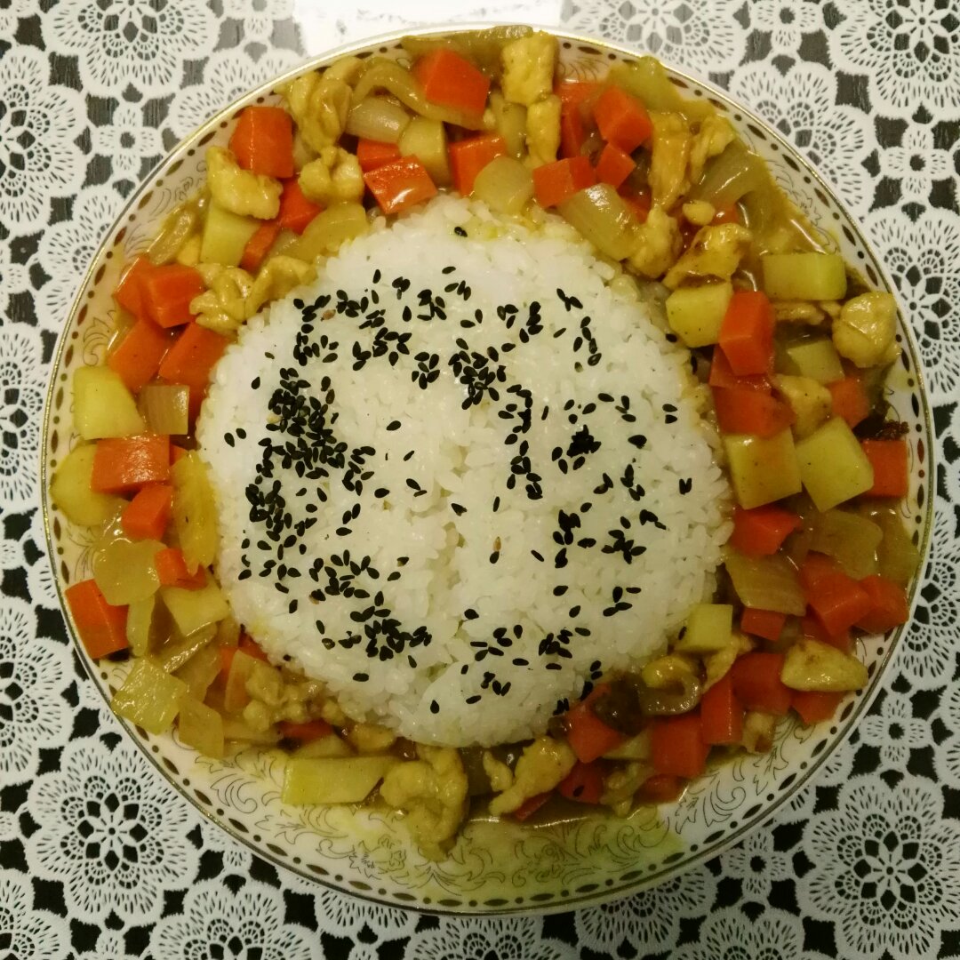 咖喱鸡饭