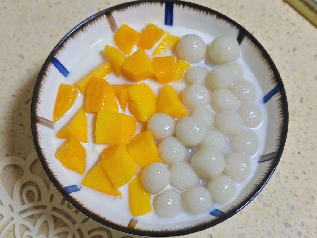 芒果小丸子奶冻的做法
