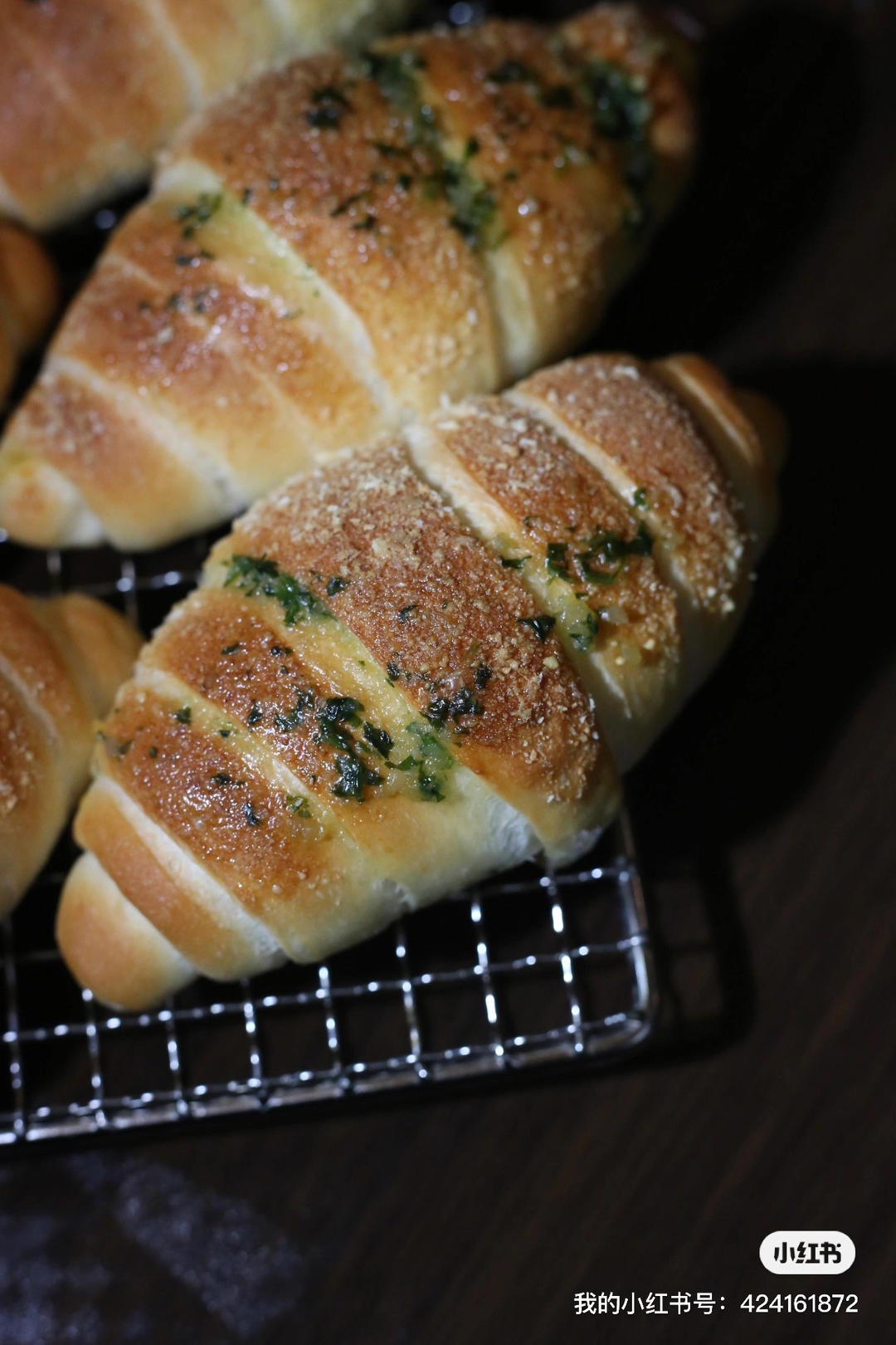 蒜香芝士海盐卷｜盐面包｜盐可颂