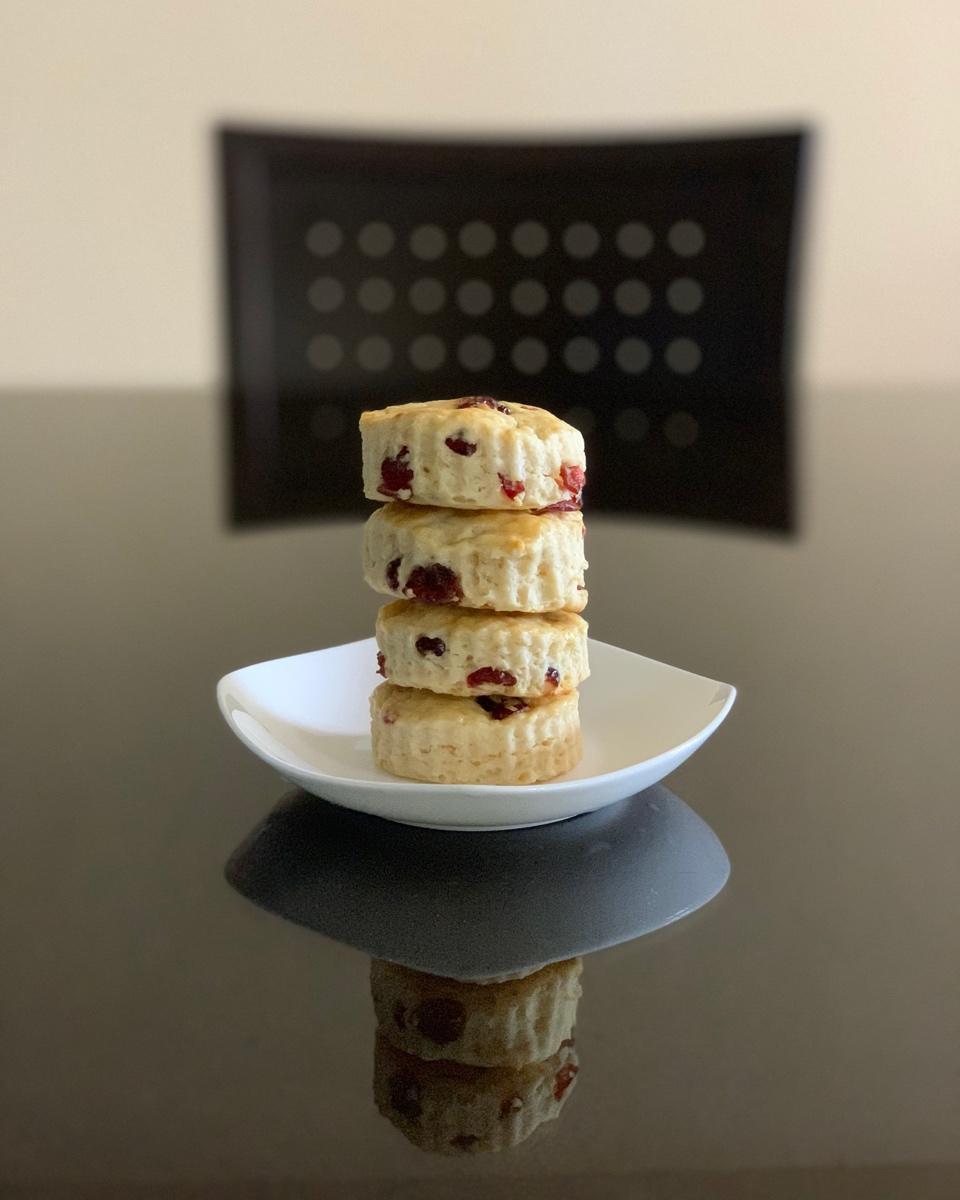 快手淡奶油蔓越莓司康（零失败）