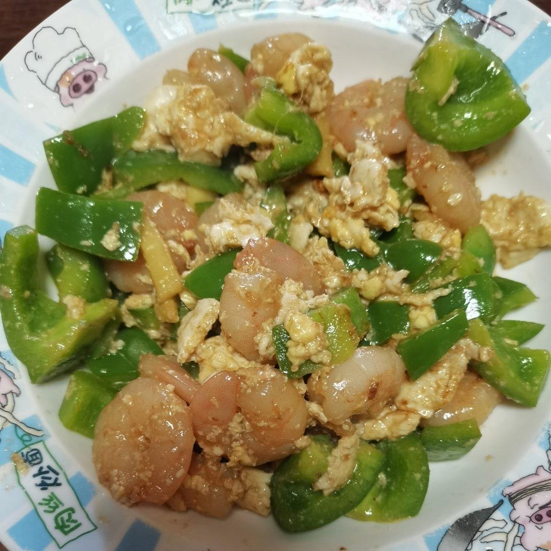 青椒炒虾仁