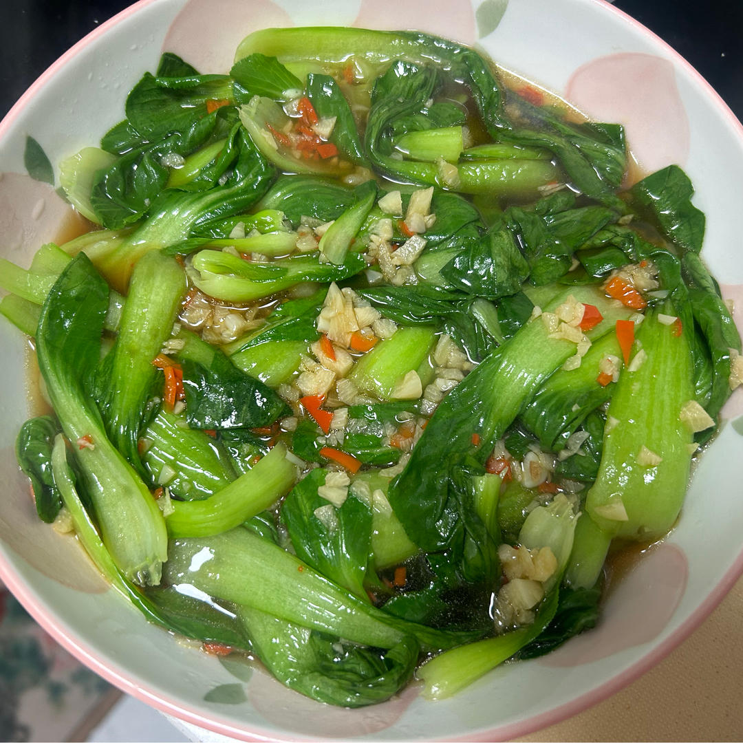 白灼油菜—年夜饭最受欢迎的素菜