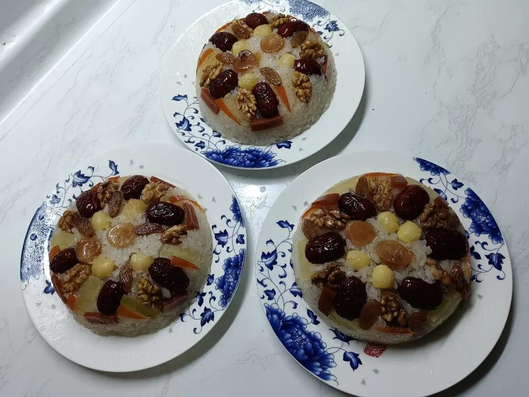 自制年节食品之二——缤纷八宝饭.