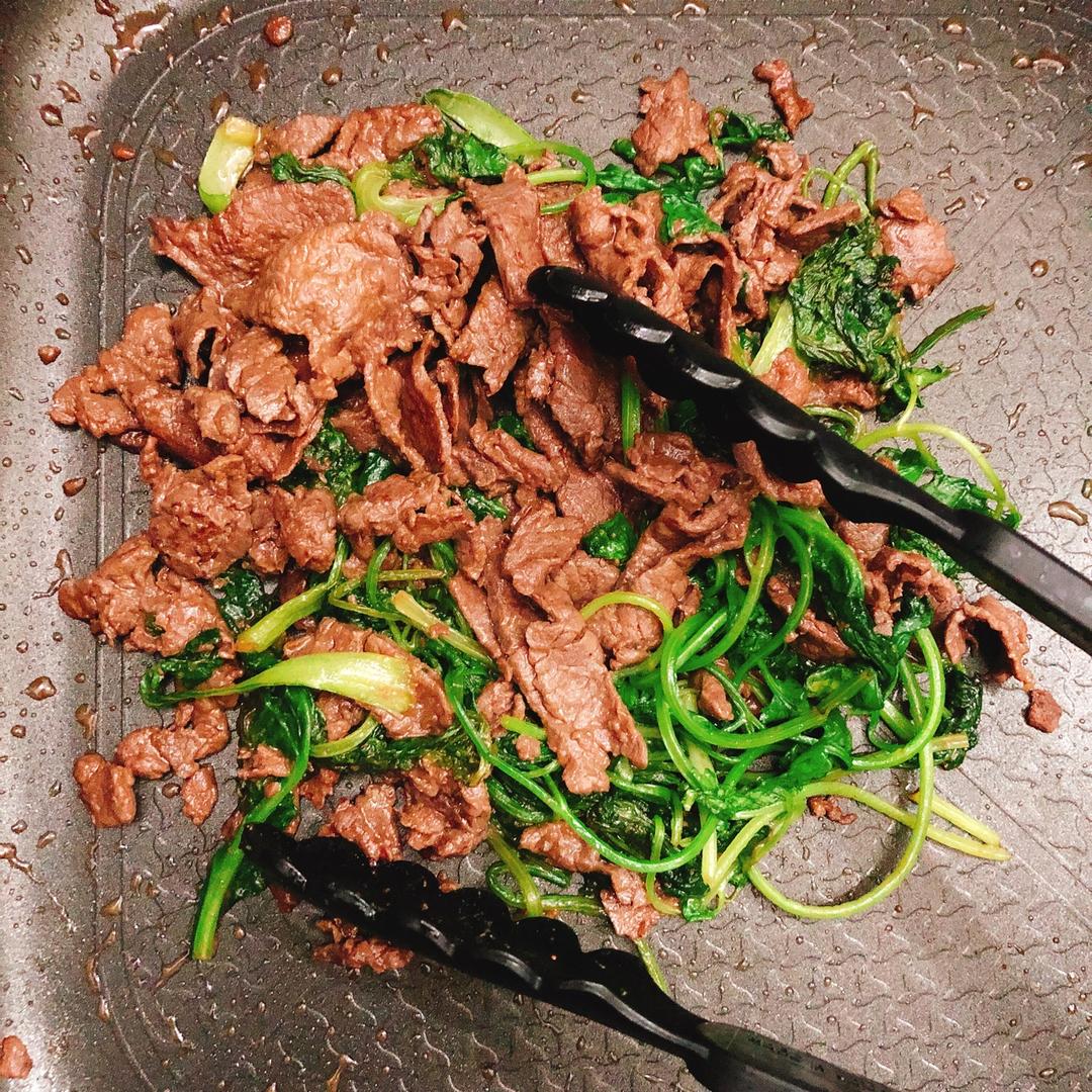 菜心炒牛肉