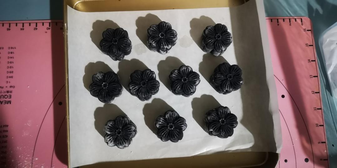 私房爆单黑金米月饼—内附黑芝麻核桃馅配方